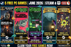 5 Free PC Games to Grab Right Now – Steam & Epic (June 2026) | Free Download